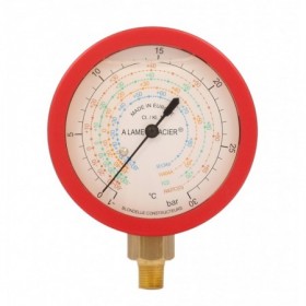 Manómetro vertical de alta BLONDELLE para gas R410A y rosca 1/8" NPT Ø60mm