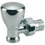 Válvula radiador Giacomini manual escuadra cromada para adaptador 1/2"x 16 T25C