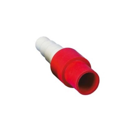 Conector manguito Ø18 a reducción Ø14. Ø16. Ø18. Ø20 rojo