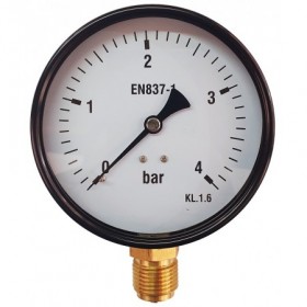 Manómetro Ø100mm vertical 1/2" 0 a 4bar