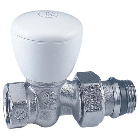 Valvula radiador Giacomini manual recta 3/8" R6TG macho-hembra