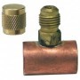 MANGUITO UNION DE 1/4" CON VALVULA DE OBUS 1/4"