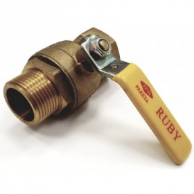 Llave gas  palanca macho-hembra 1/2" PN5