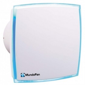 Extractor baño con luz led azul MUNDOFAN DECORLED 150T temporizador  Ø150mm