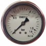 Manómetro glicerina Ø63mm horizontal 1/4" 0 a 1.6bar
