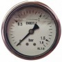 Manómetro glicerina Ø63mm horizontal 1/4" 0 a 1.6bar