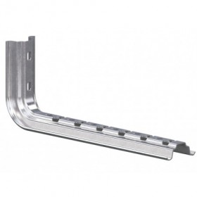 Soporte omega pared o perfil colgante en acero galvanizado sendzimir INTERFLEX para bandeja portacables VIAFIL y VIATEC 100mm