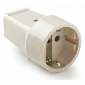 Base enchufe móvil schuko blanco TT 16A 250VAC VOLTIMERC