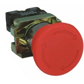 Pulsador para cuadro eléctrico seta de emergencia 40mm de con giro Ø22mm VOLTIMERC