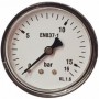 Manómetro Ø60mm horizontal 1/4" 0 a 16bar