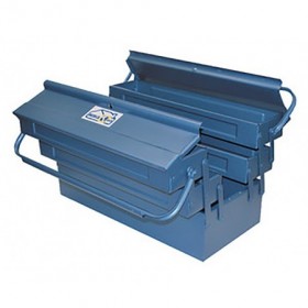 Caja metálica herramientas metálica con 5 compartimentos MERCATOOLS 430x200x210mm