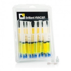 Detector de fugas fluorescente ERRECOM BRILLIANT HVAC 12x7.5ml en pack de 12 unidades