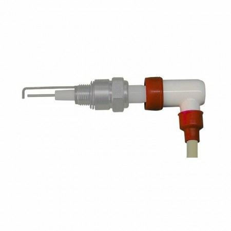 Conector pipeta acodado para electrodo quemador Ø6.35mm