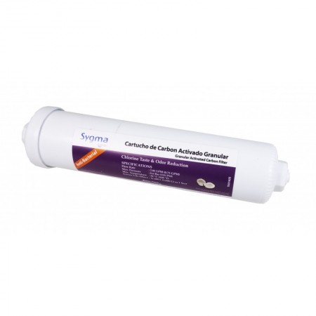 Cartucho filtrante agua carbón activo GAC para ósmosis SEIWATER SYGMA