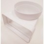 Cambio seccion 90º 60x120mm a Ø100mm PVC BLANCO