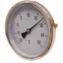 Termómetro bimetalico Ø100mm horizontal con vaina 1/2"x100mm -30 a 50ºC