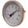 Termómetro bimetalico Ø100mm horizontal con vaina 1/2"x100mm -30 a 50ºC