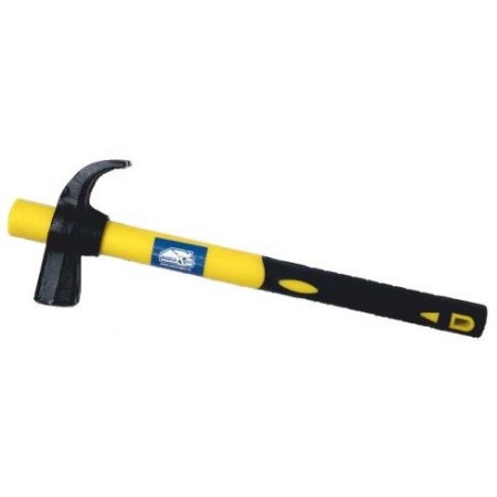 Martillo uña carpintero de acero con mango bimaterial MERCATOOLS 400g