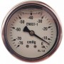 Vacuómetro glicerina Ø63mm horizontal 1/4" -76 a 0 cmHg