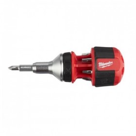 Destornillador multipuntas compacto 8 en 1 c/carraca MILWAUKEE
