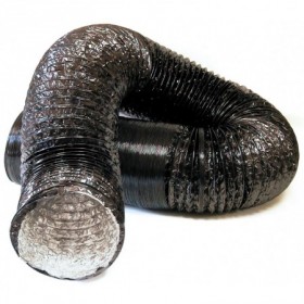 Metro tubo superflexible aluminio ESCOFLEX negro Ø180mm