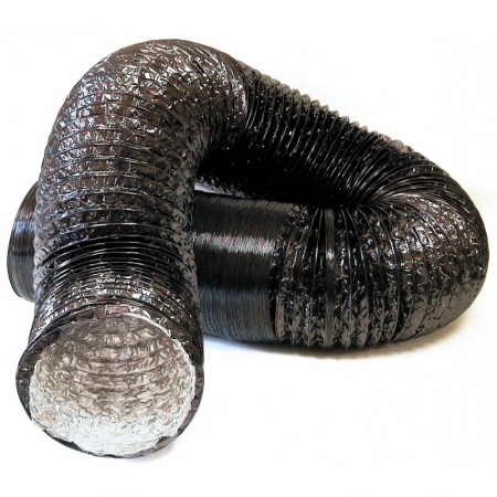Metro tubo superflexible aluminio ESCOFLEX negro Ø180mm