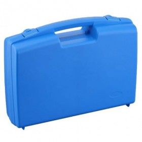 Maleta de plástico azul de  390x295x95mm