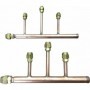 Juego colector abocardado 3 salidas VRF 2 tubos MUNDOCLIMA DXFQT3-02 gas y líquido