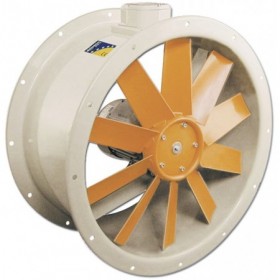Ventilador helicoidal tubular SODECA HEPT-50-6T/H-I Ø500mm dirección aire motor-hélice