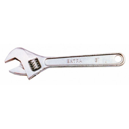 Llave inglesa ajustable acero forjado y galvanizado MERCATOOLS 100mm