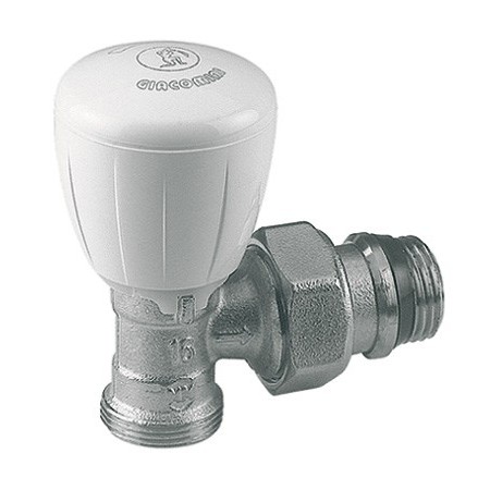 Válvula radiador Giacomini termostatizable escuadra para adaptador 1/2"x18 R431TG