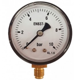Manómetro Ø50mm vertical 1/8" 0 a 6bar