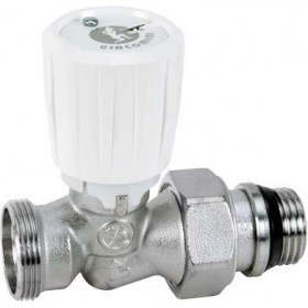 Válvula radiador Giacomini termostatizable recta flujo invertido 1/2"x18 R432C