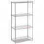 Estantería decorativa de acero con 4 baldas MERCATOOLS 30kg 120x56x35mm