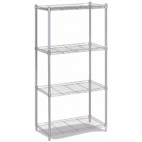 Estantería decorativa de acero con 4 baldas MERCATOOLS 30kg 120x56x35mm