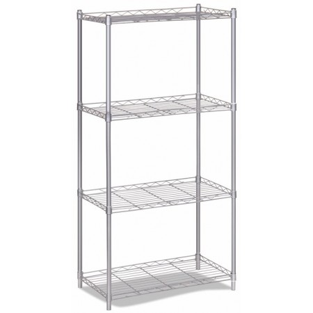 Estantería decorativa de acero con 4 baldas MERCATOOLS 30kg 120x56x35mm