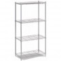 Estantería decorativa de acero con 4 baldas MERCATOOLS 30kg 120x56x35mm