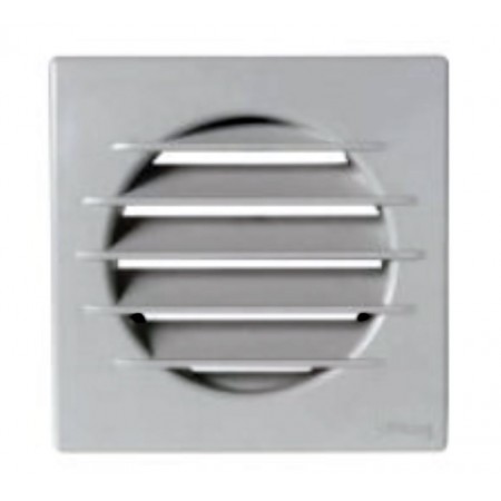 Reja cuadrada ESCOCLIMA TEQ10RB con embocadura circular Ø100