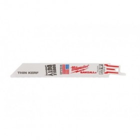 Pack 5 hojas sierra metal MILWAUKEE THIN KERF longitud 150mm