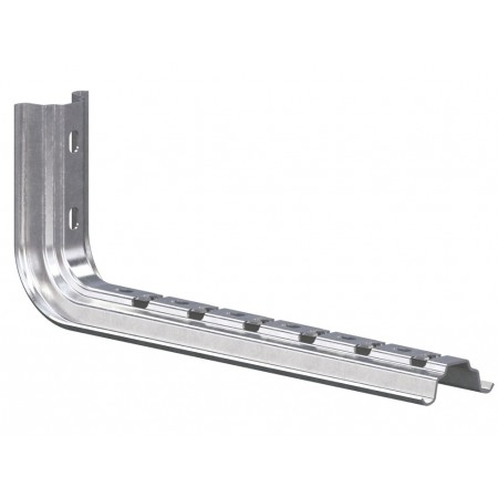 Soporte omega pared o perfil colgante en acero galvanizado sendzimir INTERFLEX para bandeja portacables VIAFIL y VIATEC 300mm