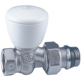Valvula radiador Giacomini manual recta 1/2" R6TG macho-hembra