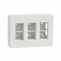 Puesto de trabajo V&D 3 columnas superficie SCHNEIDER NEW UNICA