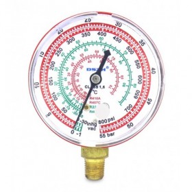 Manómetro de alta rojo WK-6813 para R22. R134a. RR404A. R407C y R410A