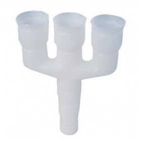 Te triple tubo corrugado Ø20. Ø18