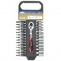 Set 27 uds Llave de carraca y vasos 1/4" con colgador MERCATOOLS