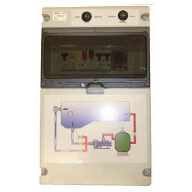 Cuadro eléctrico bomba e iluminación para piscina 4A 1x230VAC con y transformador 100W