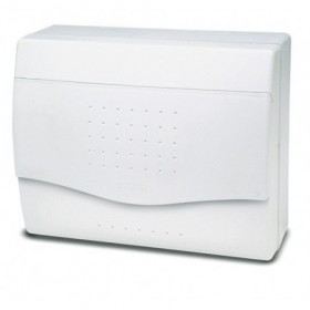 Caja distribución eléctrica de superficie puerta opaca 10 módulos VOLTIMERC NV IP40