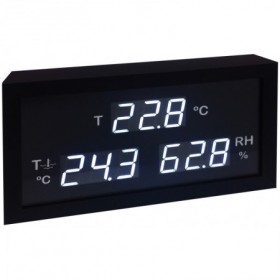 Panel indicador LED de temperatura. humedad relativa ambiente y temperatura del agua THTA-A4 (sin sondas)