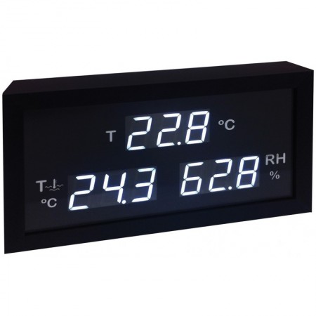 Panel indicador LED de temperatura. humedad relativa ambiente y temperatura del agua THTA-A4 (sin sondas)