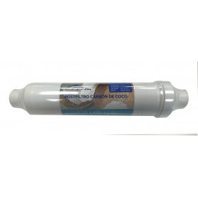 Cartucho filtrante agua post-filtro carbón activo GAC 10" para ósmosis SEIWATER OMEGA